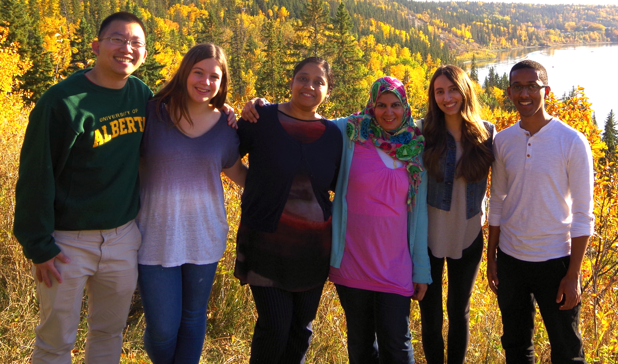 Lab photo close at the ravine close to the lab